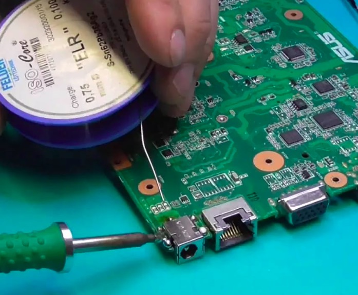 Замена разъема питания ноутбука в Шебекино